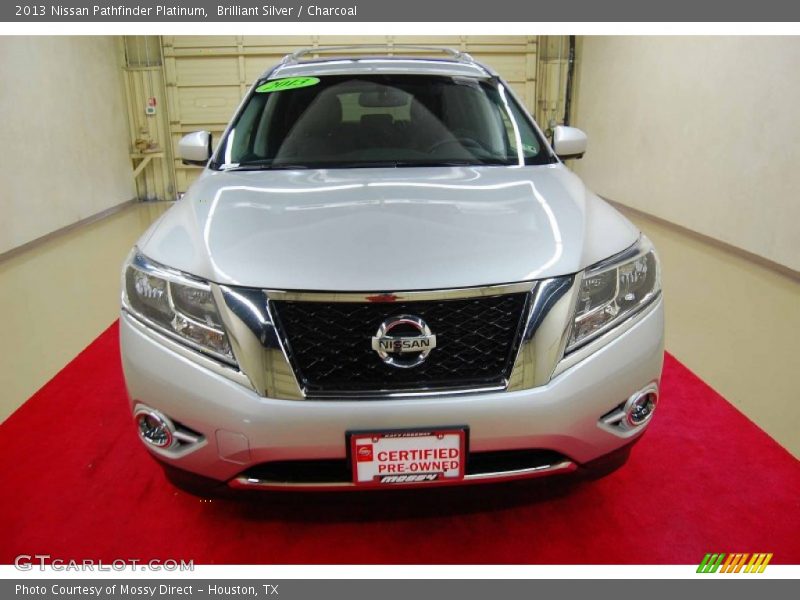Brilliant Silver / Charcoal 2013 Nissan Pathfinder Platinum