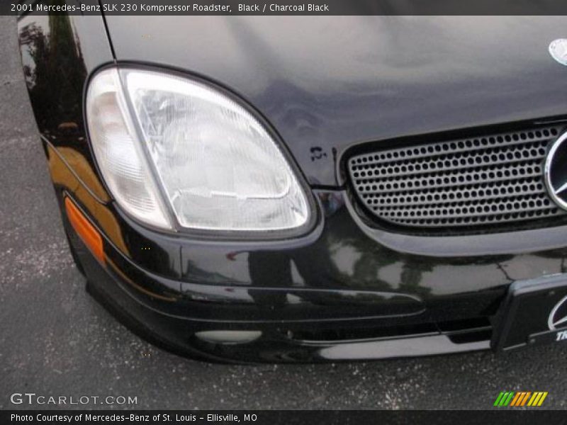 Black / Charcoal Black 2001 Mercedes-Benz SLK 230 Kompressor Roadster