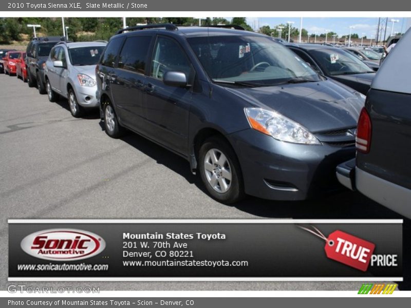 Slate Metallic / Stone 2010 Toyota Sienna XLE