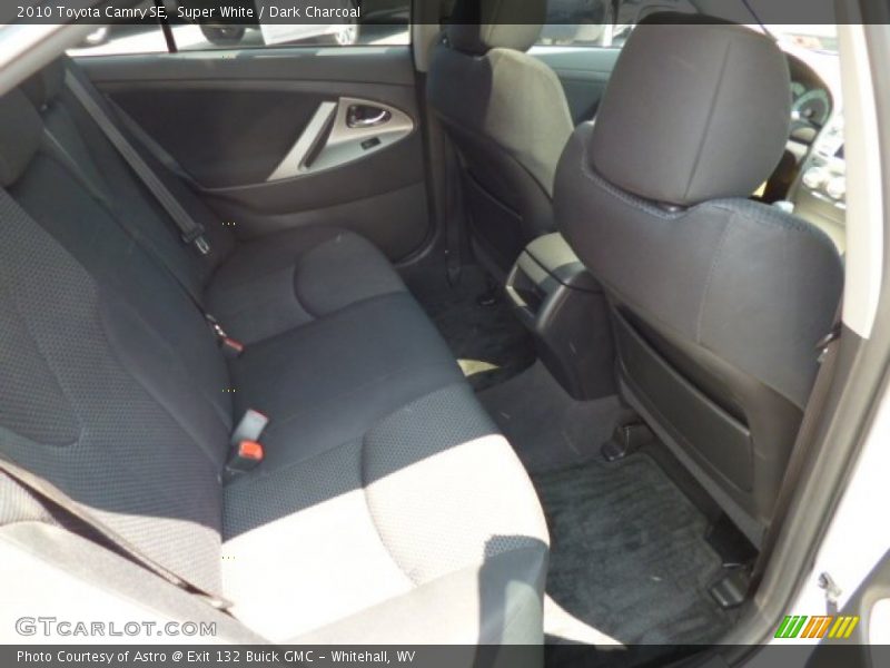 Super White / Dark Charcoal 2010 Toyota Camry SE