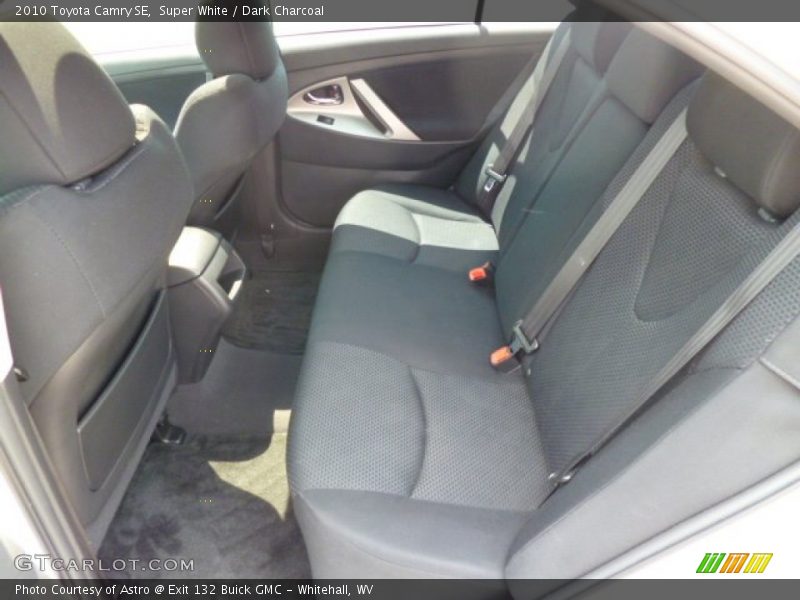Super White / Dark Charcoal 2010 Toyota Camry SE