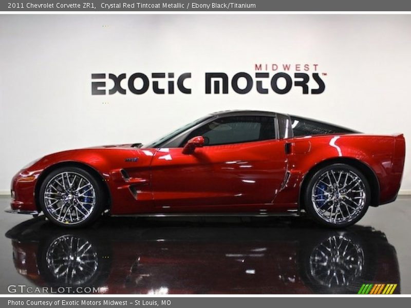 Crystal Red Tintcoat Metallic / Ebony Black/Titanium 2011 Chevrolet Corvette ZR1