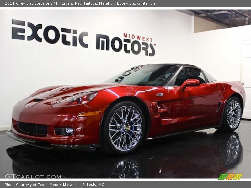 Crystal Red Tintcoat Metallic / Ebony Black/Titanium 2011 Chevrolet Corvette ZR1