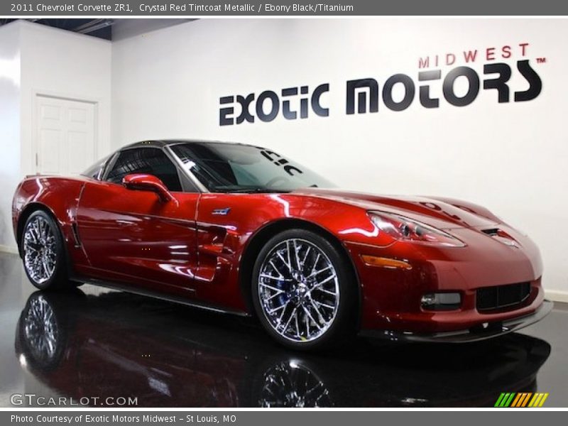 Crystal Red Tintcoat Metallic / Ebony Black/Titanium 2011 Chevrolet Corvette ZR1
