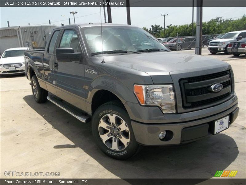 Sterling Gray Metallic / Steel Gray 2013 Ford F150 STX SuperCab