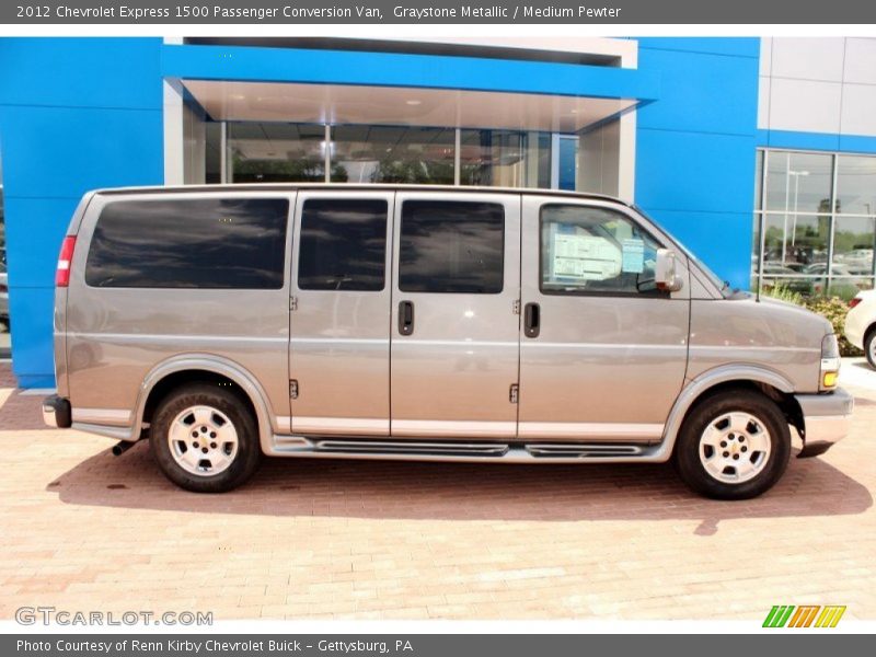 Graystone Metallic / Medium Pewter 2012 Chevrolet Express 1500 Passenger Conversion Van