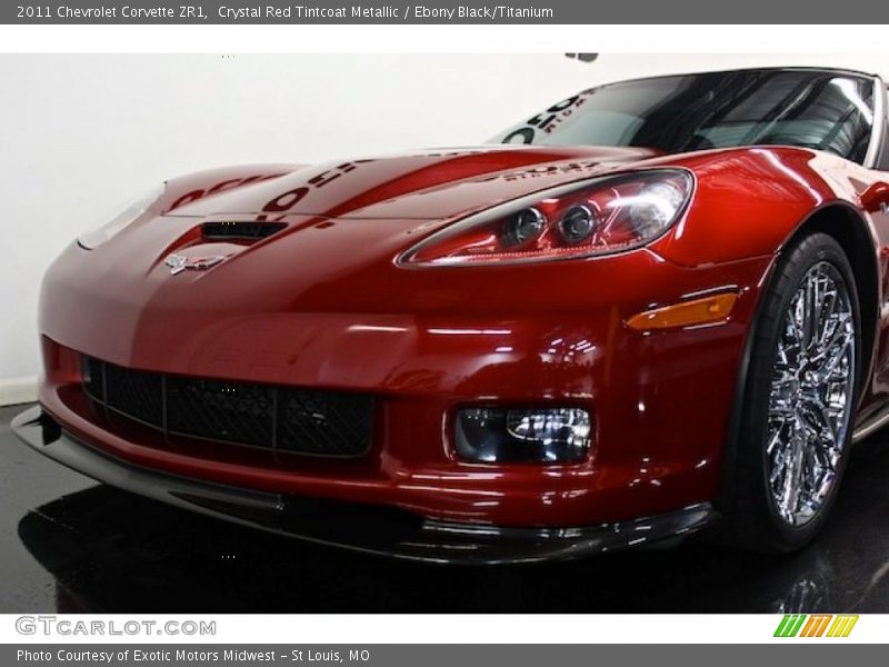 Crystal Red Tintcoat Metallic / Ebony Black/Titanium 2011 Chevrolet Corvette ZR1