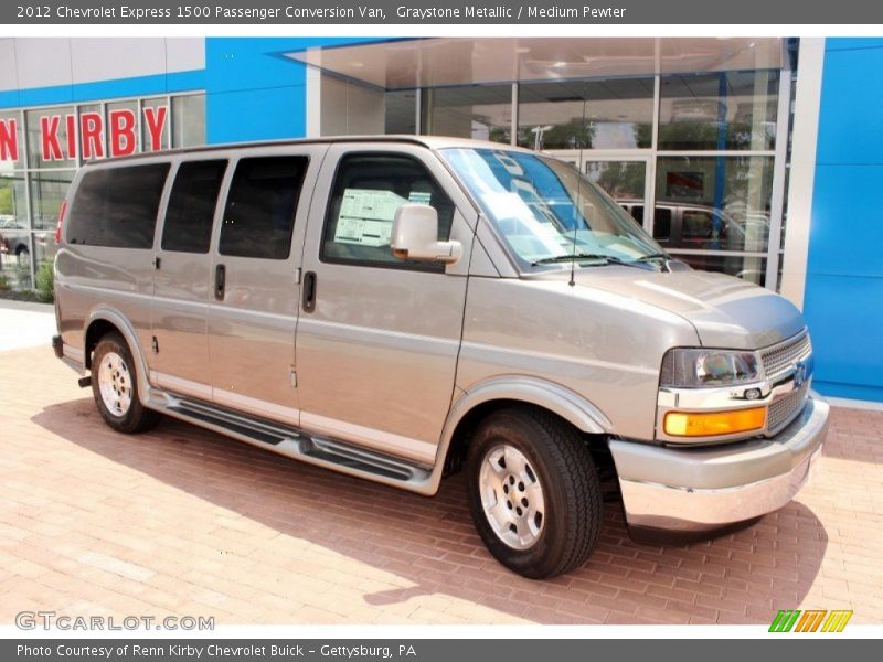 Graystone Metallic / Medium Pewter 2012 Chevrolet Express 1500 Passenger Conversion Van