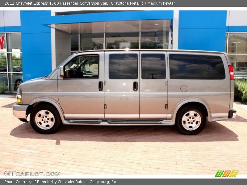 Graystone Metallic / Medium Pewter 2012 Chevrolet Express 1500 Passenger Conversion Van