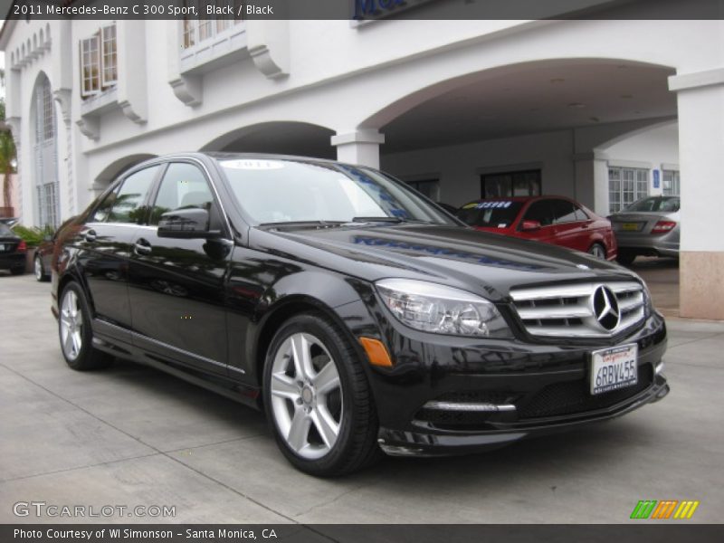 Black / Black 2011 Mercedes-Benz C 300 Sport