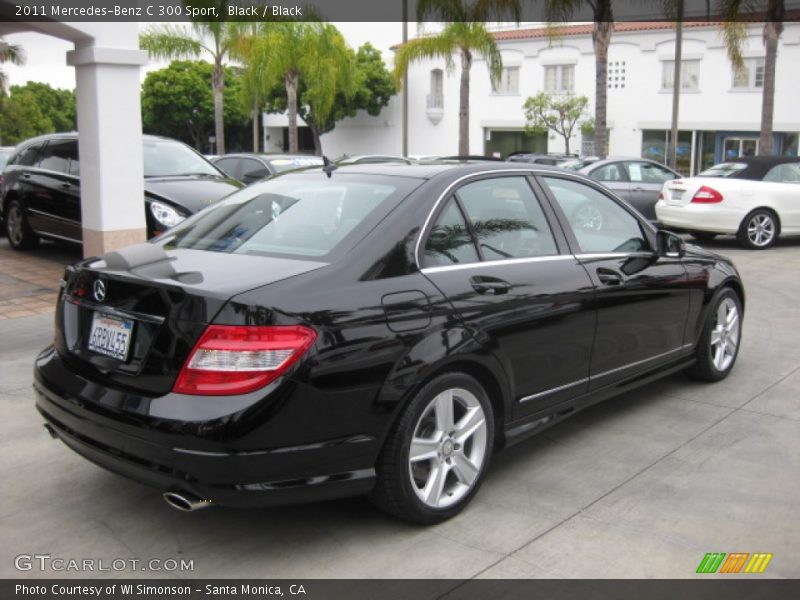 Black / Black 2011 Mercedes-Benz C 300 Sport