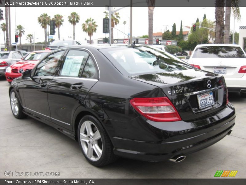 Black / Black 2011 Mercedes-Benz C 300 Sport