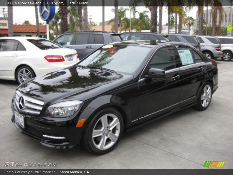Black / Black 2011 Mercedes-Benz C 300 Sport