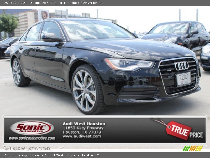 Brilliant Black / Velvet Beige 2013 Audi A6 2.0T quattro Sedan