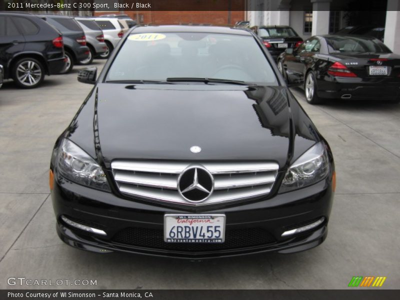 Black / Black 2011 Mercedes-Benz C 300 Sport