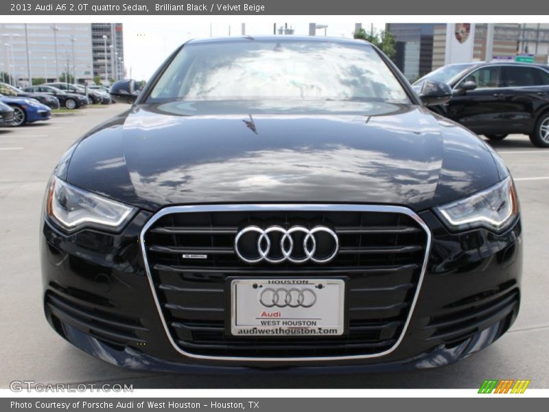 Brilliant Black / Velvet Beige 2013 Audi A6 2.0T quattro Sedan