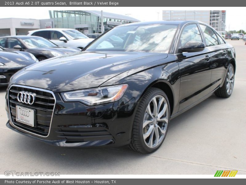 Brilliant Black / Velvet Beige 2013 Audi A6 2.0T quattro Sedan