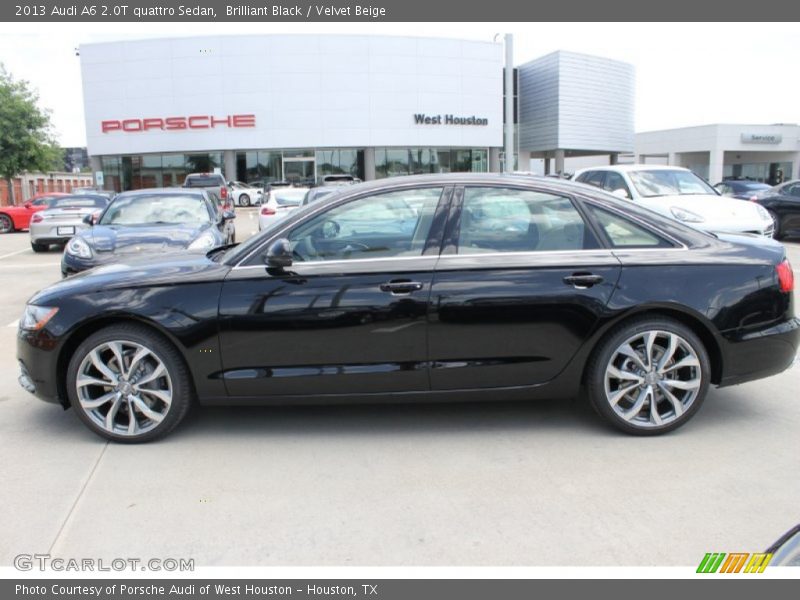 Brilliant Black / Velvet Beige 2013 Audi A6 2.0T quattro Sedan