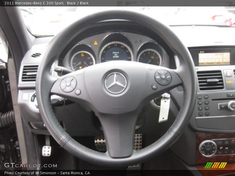 Black / Black 2011 Mercedes-Benz C 300 Sport