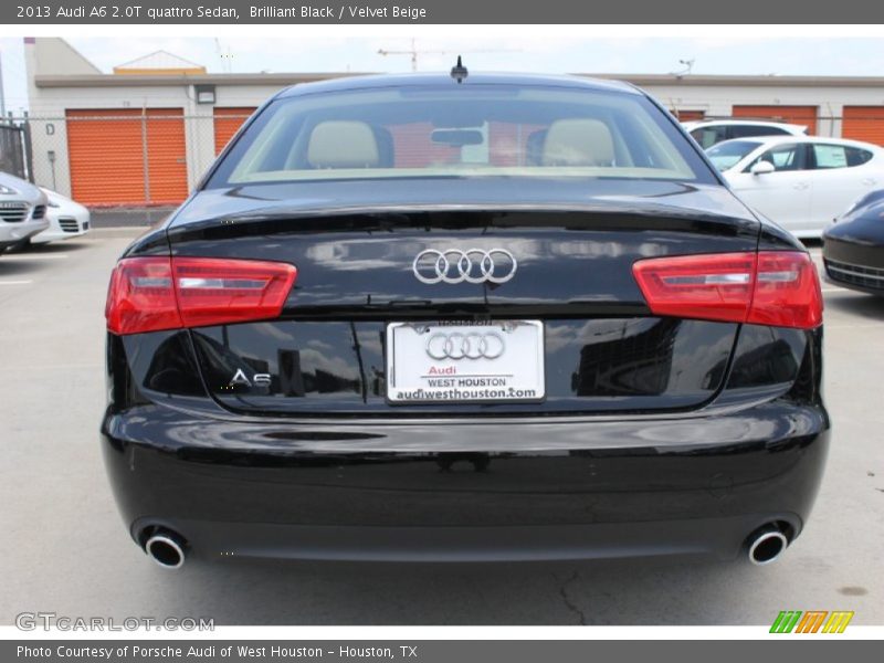 Brilliant Black / Velvet Beige 2013 Audi A6 2.0T quattro Sedan