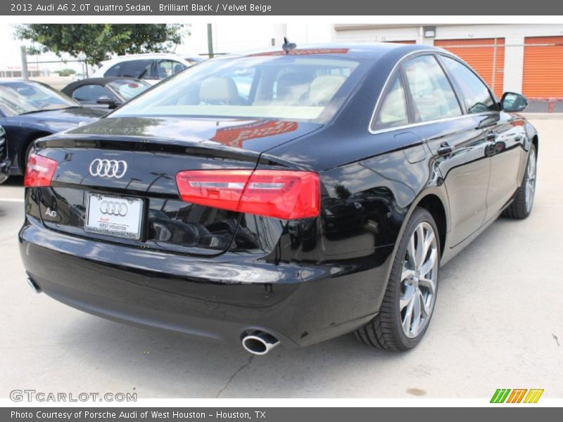 Brilliant Black / Velvet Beige 2013 Audi A6 2.0T quattro Sedan