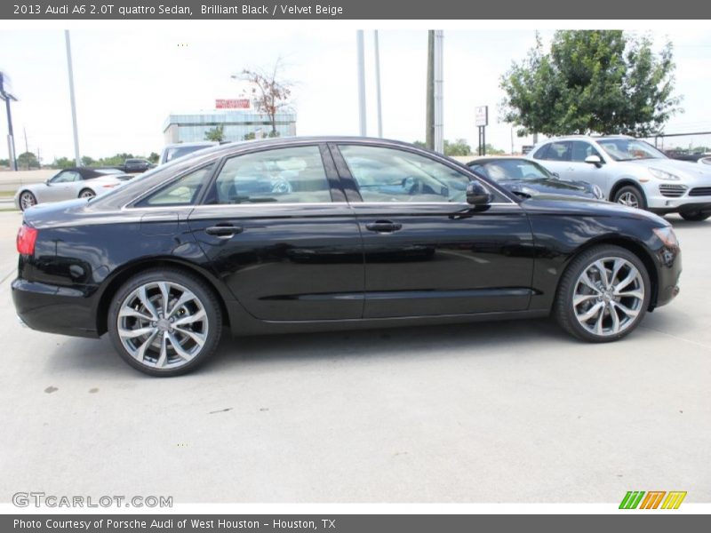 Brilliant Black / Velvet Beige 2013 Audi A6 2.0T quattro Sedan