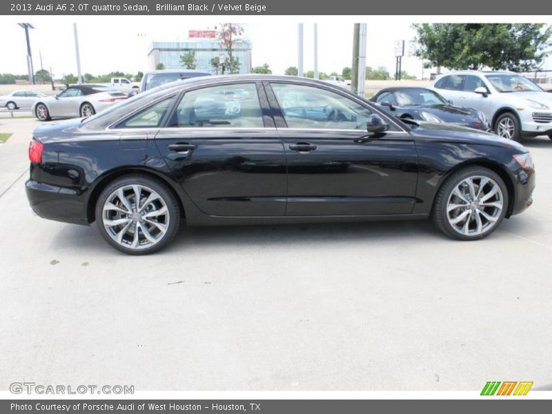 Brilliant Black / Velvet Beige 2013 Audi A6 2.0T quattro Sedan