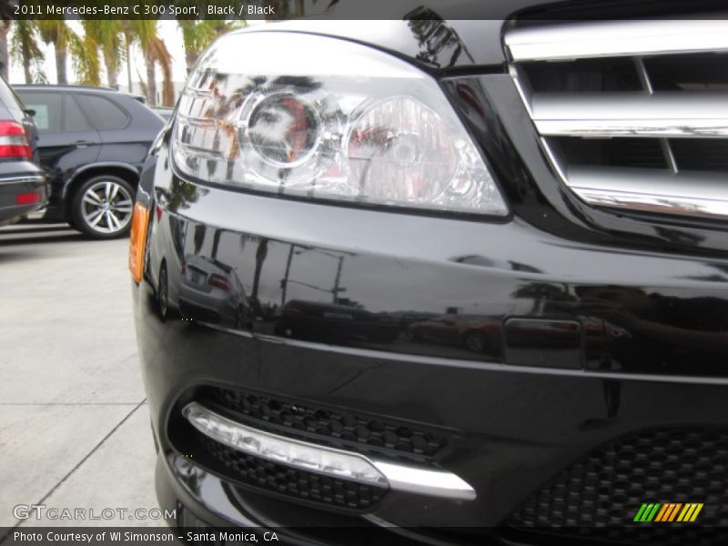 Black / Black 2011 Mercedes-Benz C 300 Sport