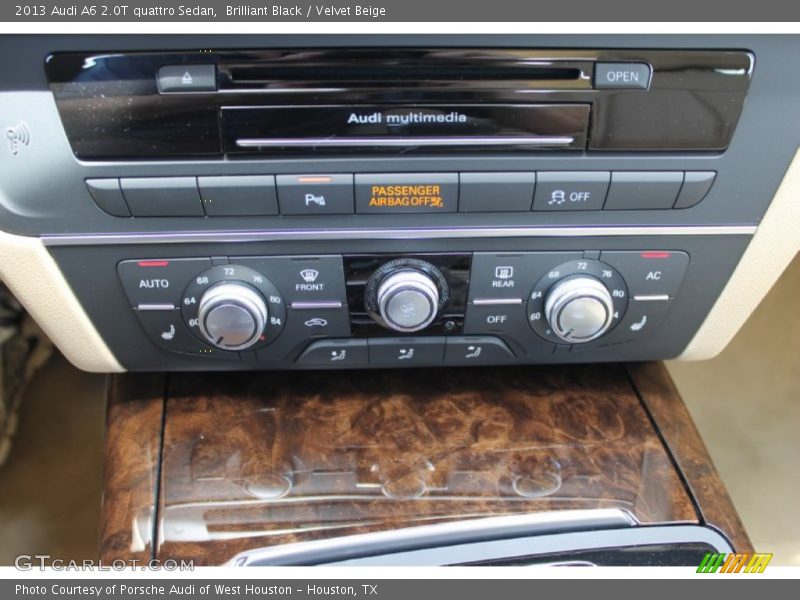 Brilliant Black / Velvet Beige 2013 Audi A6 2.0T quattro Sedan