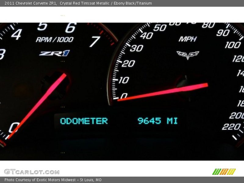 Crystal Red Tintcoat Metallic / Ebony Black/Titanium 2011 Chevrolet Corvette ZR1