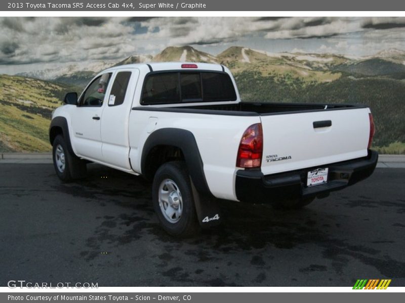 Super White / Graphite 2013 Toyota Tacoma SR5 Access Cab 4x4