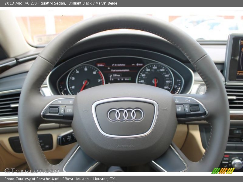 Brilliant Black / Velvet Beige 2013 Audi A6 2.0T quattro Sedan