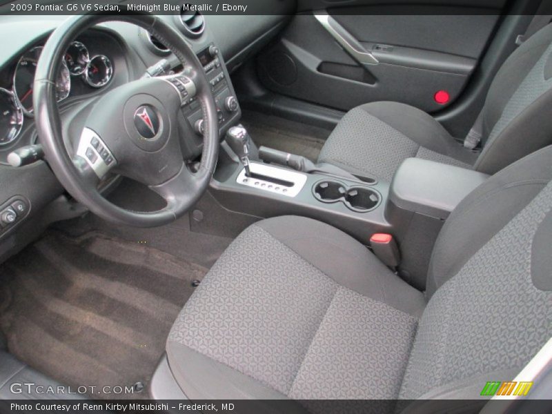 Ebony Interior - 2009 G6 V6 Sedan 
