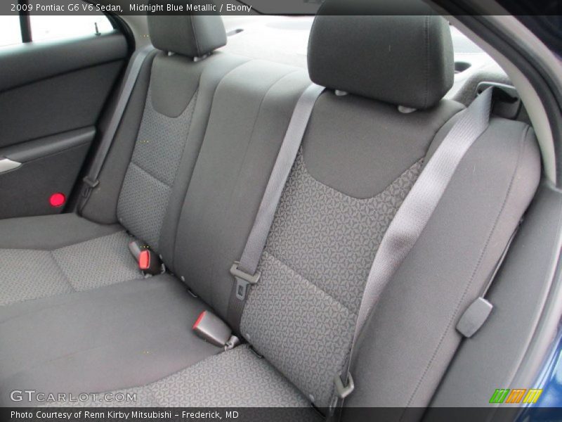 Rear Seat of 2009 G6 V6 Sedan