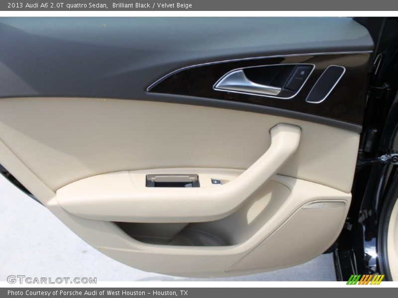 Brilliant Black / Velvet Beige 2013 Audi A6 2.0T quattro Sedan