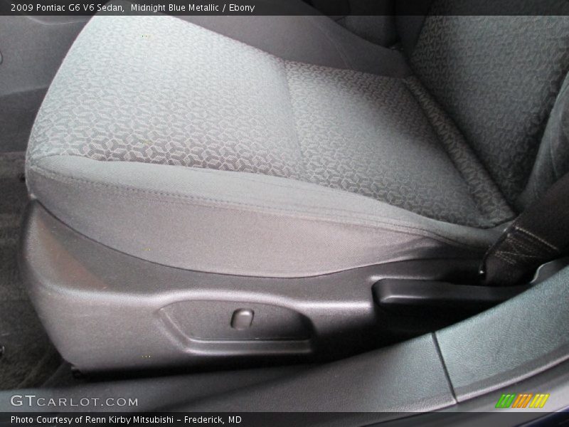 Midnight Blue Metallic / Ebony 2009 Pontiac G6 V6 Sedan
