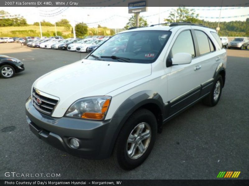 White / Gray 2007 Kia Sorento EX 4WD