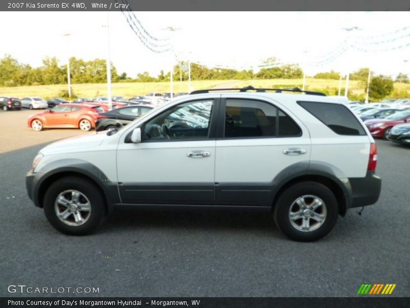 White / Gray 2007 Kia Sorento EX 4WD