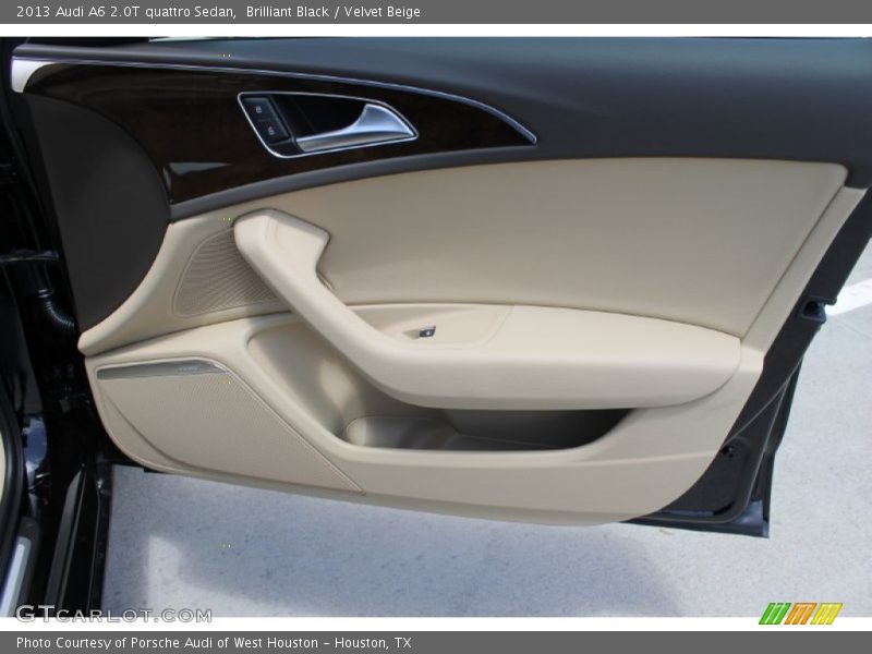 Brilliant Black / Velvet Beige 2013 Audi A6 2.0T quattro Sedan