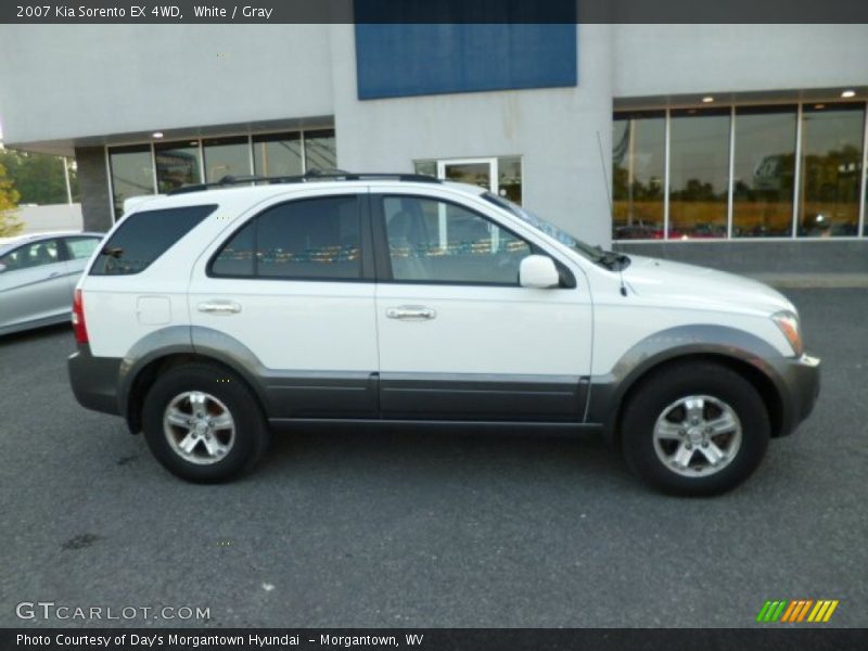 White / Gray 2007 Kia Sorento EX 4WD