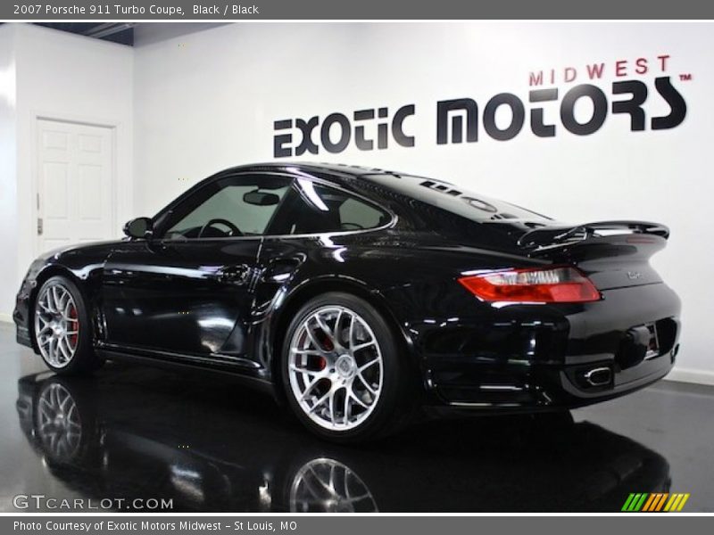 Black / Black 2007 Porsche 911 Turbo Coupe