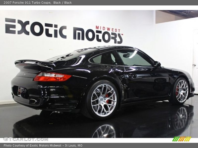 Black / Black 2007 Porsche 911 Turbo Coupe