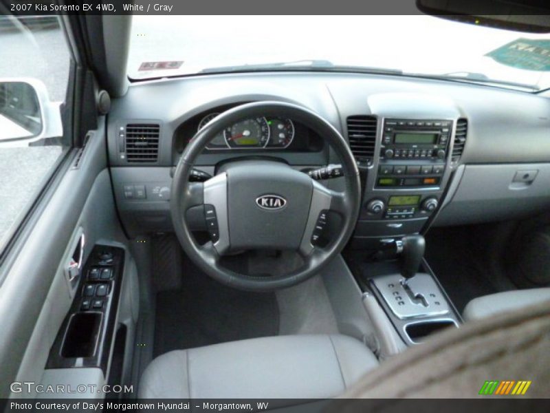 White / Gray 2007 Kia Sorento EX 4WD
