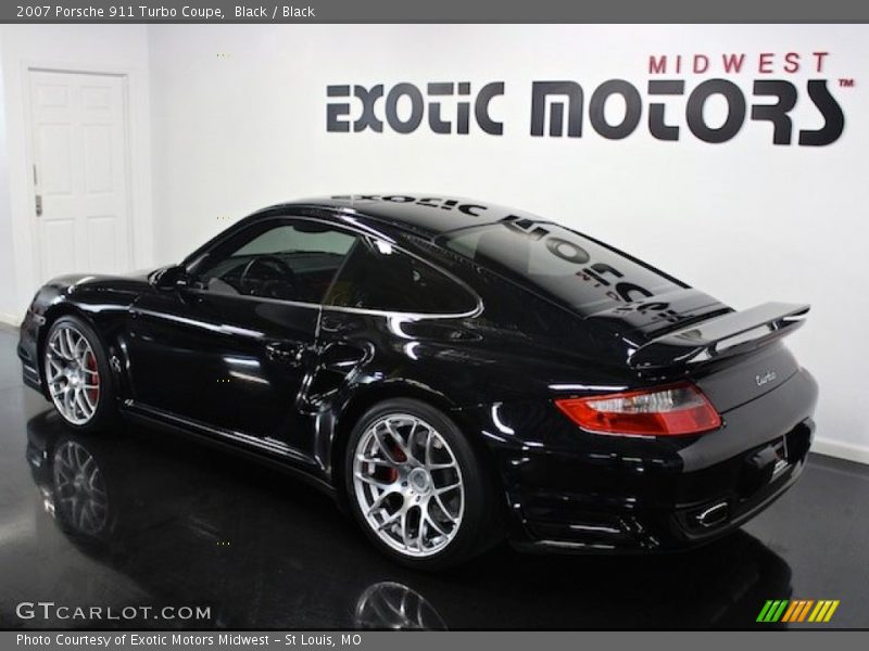 Black / Black 2007 Porsche 911 Turbo Coupe