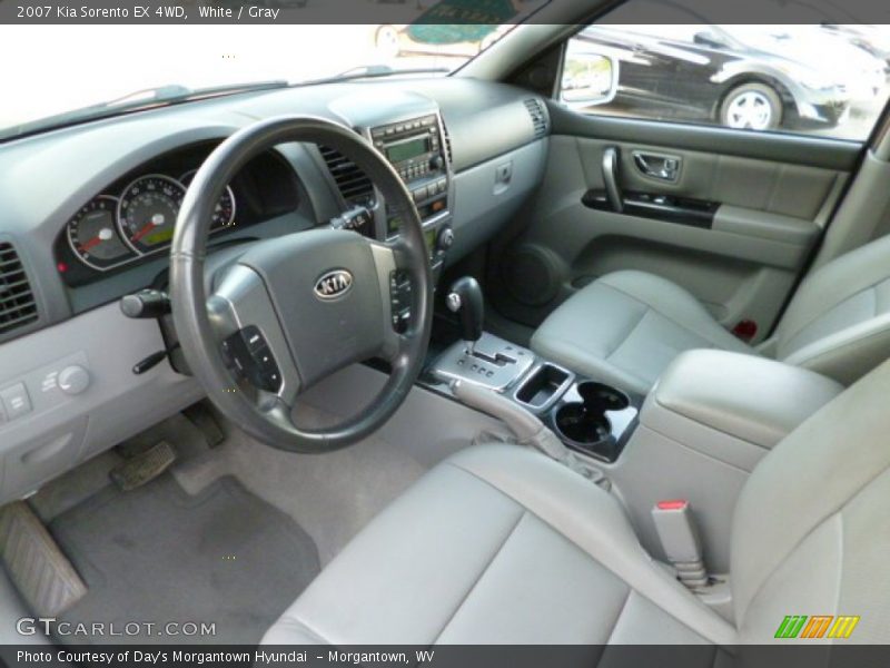 White / Gray 2007 Kia Sorento EX 4WD