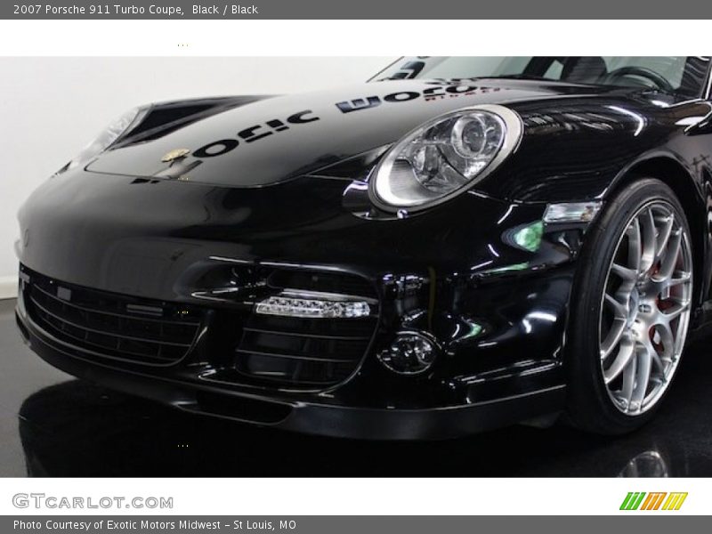 Black / Black 2007 Porsche 911 Turbo Coupe