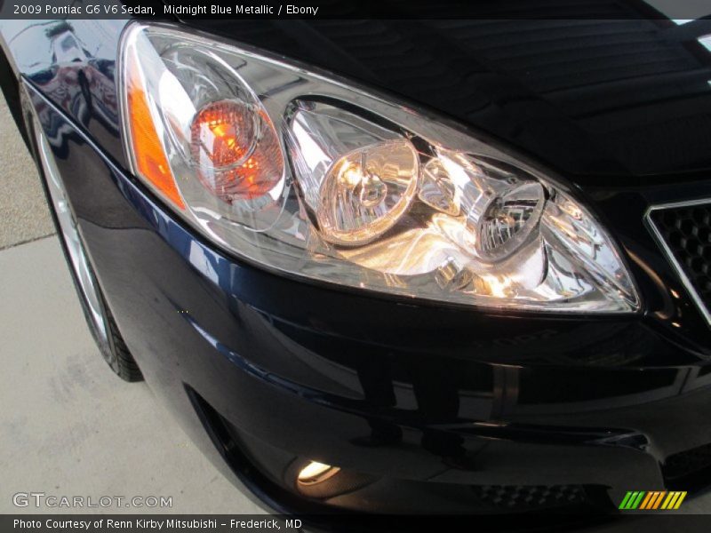 Midnight Blue Metallic / Ebony 2009 Pontiac G6 V6 Sedan
