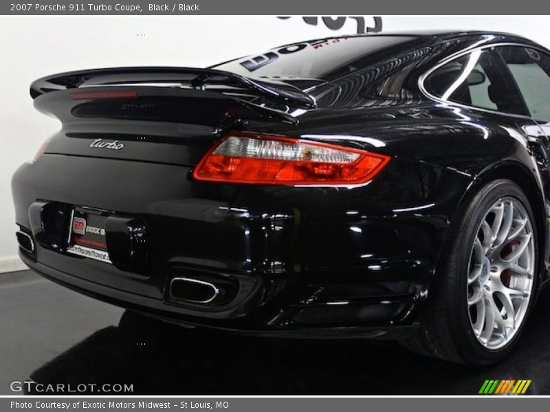 Black / Black 2007 Porsche 911 Turbo Coupe