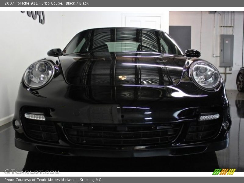 Black / Black 2007 Porsche 911 Turbo Coupe