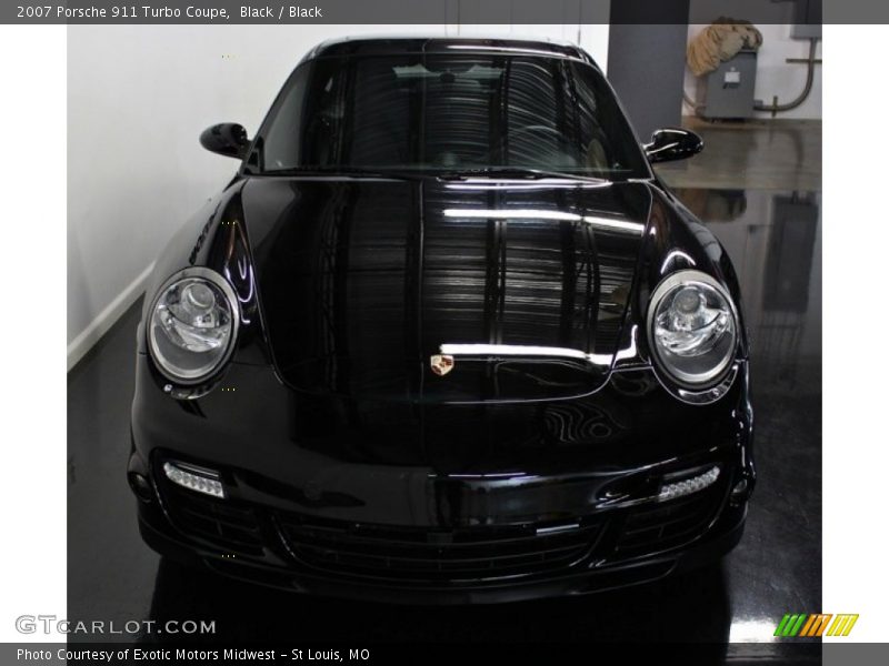 Black / Black 2007 Porsche 911 Turbo Coupe